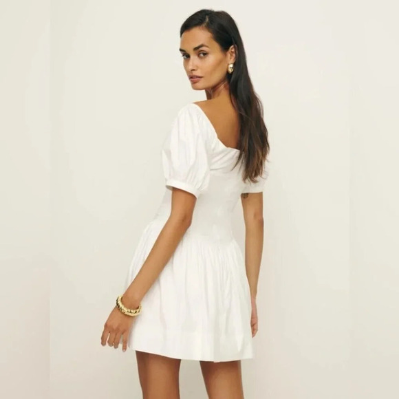 NEW Reformation Calie Mini Short Sleeve  Dress Cotton | size 2 - Picture 3 of 11